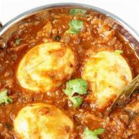 Muttai Masala · Hot. Boiled egg with chettinad curry.