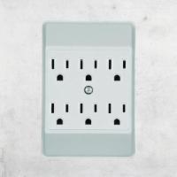 Cooper Wiring Devices Ground Wall-Tap 6-Outlet · Converts duplex receptacle to six outlets. Molded of impact resistant plastic. 15 amp, 125 v...