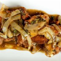 Scarpariello Wings (8) · Available gluten free. Garlic, rosemary, caramelized onions.