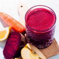 The Abc Juice · Apples, beet, and carrots.