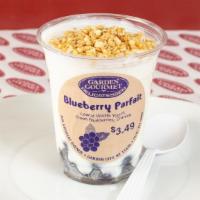 Parfait · Low fat vanilla yogurt, vanilla granola and berries.