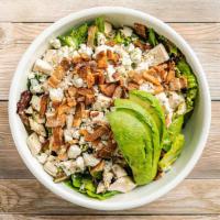 Westville Cobb Salad (Lunch) · Grilled chicken, bacon, avocado and blue cheese over iceberg and mixed greens with balsamic ...