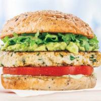 Santa Monica Turkey Burger - 6Oz. · Turkey burger, guacamole, arugula, tomato, herb goddess dressing, toasted multigrain roll