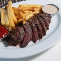 Steak Frites · 10oz. hangar steak, au poivre, fries