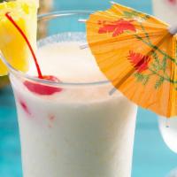 Pina  Colada(Smoothies) · Real Fruit Smoothie .   We have Pine Apple  Mango or Strawberry flavor.....  NO alcohol