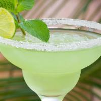 Margarita · Tequila,Triple sec Sour mix,
ADD  Flavor  extra   $1.50 charge
Mango.Strawberry.
Peach.Water...