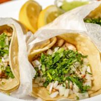Tacos (3) · Soft corn tortillas, soft flour tortillas, soft whole wheat tortillas, or hard corn tortilla.