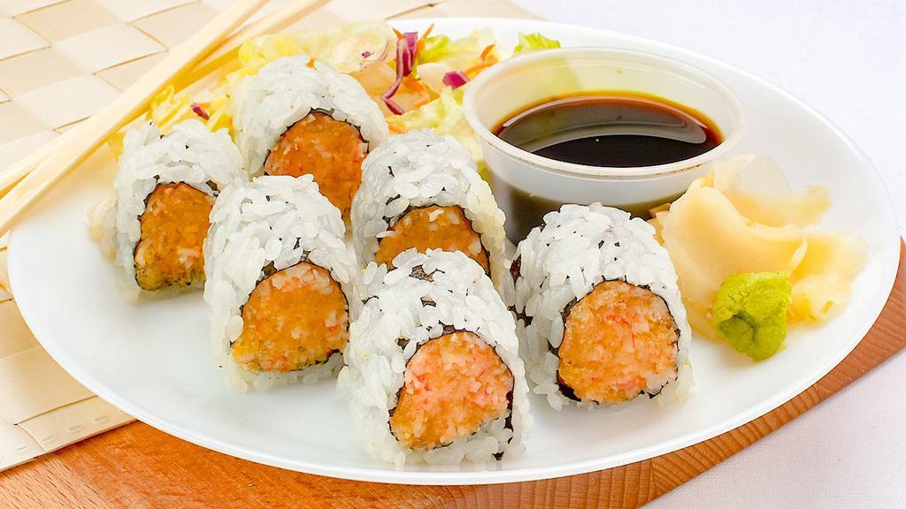 Spicy & Crunchy Roll · Choice of tuna, salmon, yellowtail,crabstick or shrimp.