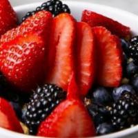 Fresh Market Berries · Strawberries, blueberries, and blackberries.