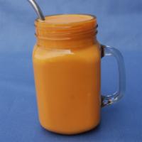 Mango Lassi · Refreshing yogurt-based sweet mango drink!