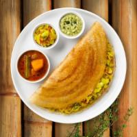 Masala Much Dosa Gallery · Thin crepe made from rice and lentil served with coconut chutney.