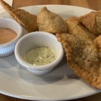 Empanada Sampler (5) · Cheese/Chicken/Beef