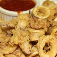 Fried Calamari · Served with side of marinara.