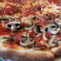 Margherita Pizza · Fresh plum tomato sauce, homemade mozzarella, extra virgin olive oil and fresh basil.