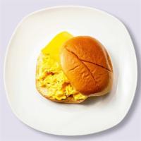 Egg And Cheese Sandwich · Scrambled egg, cheddar cheese, sliced tomato and caramelized onions served.