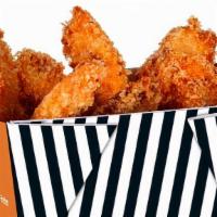 Crispy Chicken Strips (4 Pieces) · Choice of sauce on the side.