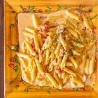 Penne Alla Vodka · Served with homemade bread.