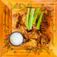 Chicken Wings · Stuffed peas & mozzarella