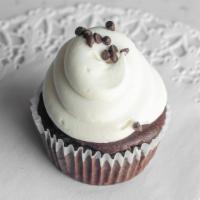 Gluten Free Chocolate · Gluten-free chocolate cupcake topped with vanilla buttercream, topped with mini chocolate ch...