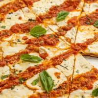 Margherita Pizza Pie · Our signature slice from our old family recipe. Thin crust with fresh mozzarella, homemade m...