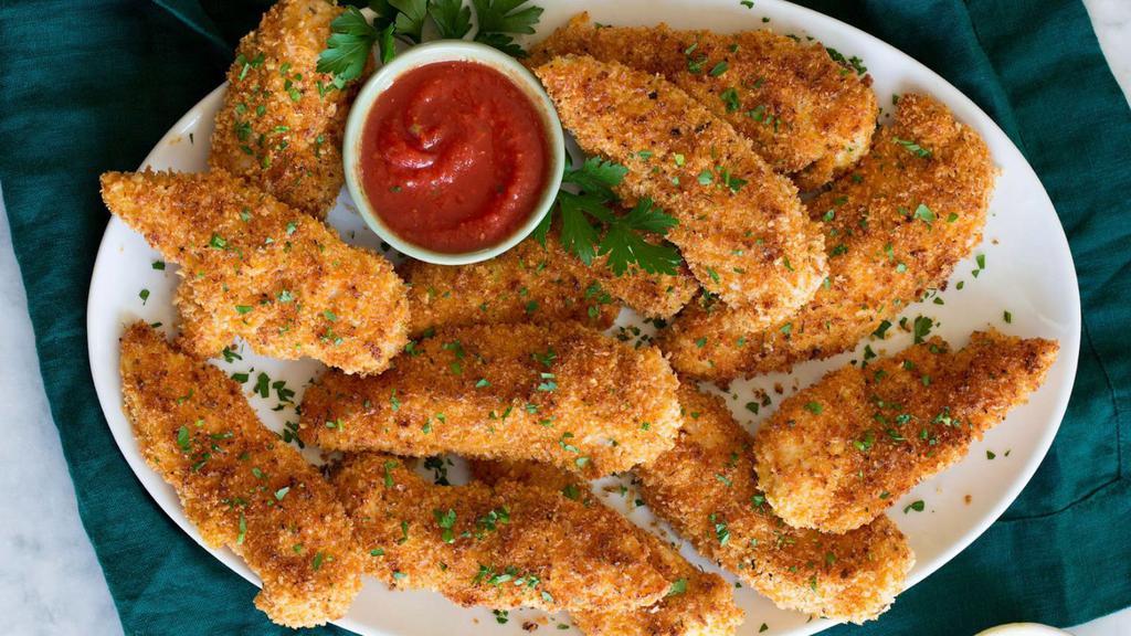 Plain Krispy Chicken Tenders · Traditional bone-less chicken,Breaded or battered crispy chicken.  brined & hand-tossed in your choice of sauce or rub. Choose your flavors!