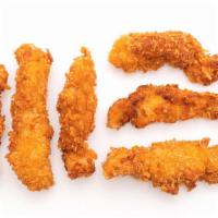 Chicken Fingers · Delicious chicken battered and fried to perfection. Served with customer's choice of sauce.