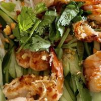 Grilled Shrimp / Bún Tôm Nướng · Vermicelli with grilled shrimp.