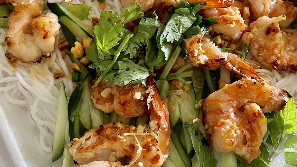 Grilled Shrimp / Bún Tôm Nướng · Vermicelli with grilled shrimp.