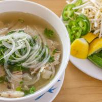 Da Pho Special- 2 Choices Of Meat · Fresh rice noodles served with a side of bean sprouts, basil leaves, lime, jalapenos, onion,...