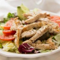 Chicken Salad Platter · Tomato slices, crisp lettuce, cole slaw potato salad & hard boiled egg.