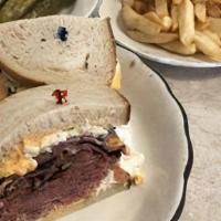 Corned Beef & Pastrami · Comes dressed with Russian and Cole Slaw