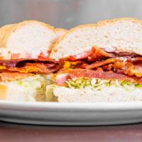 B.L.T. Sandwich · Served with bacon, lettuce, tomato and mayo.
