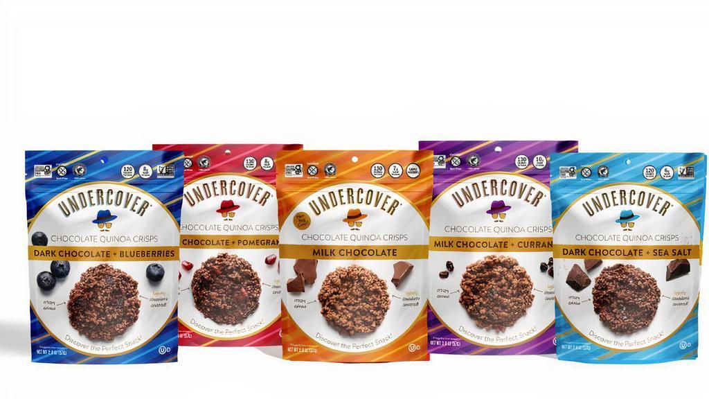 Undercover Chocolate Quinoa Crisps · Gluten Free, Nut Free, 100% Cacao