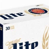 Miller Lite - (30 Pk - 12 Oz Cans ) · 4.2% ABV. Brewed for more taste, this light beer has a light to medium body with a hop forwa...