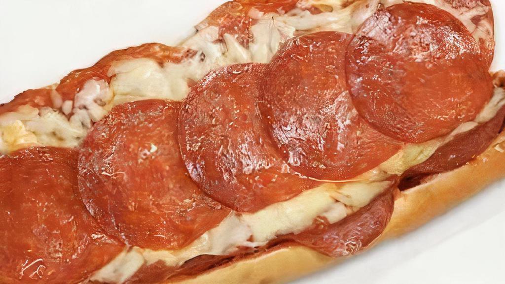 Pizza Hero  On Hero · Pepperoni, marinara, peppers and cheese.