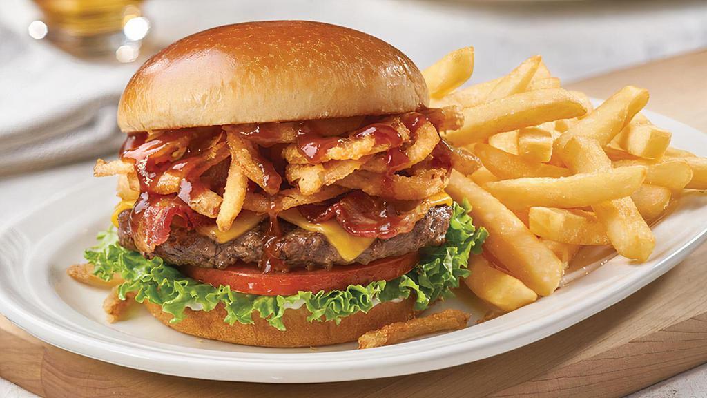 Bbq Burger With Cheese Hot Platter · Served with french fries or rice.