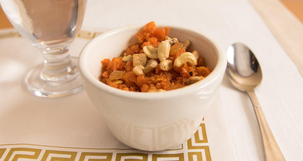 Gajar Ka Halwa · Rich Dessert Made With Fresh Carrots, Milk And Sugar Encapsulated Within The Generous Amount Of Ghee.