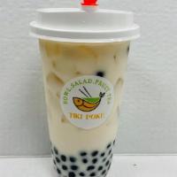 Jasmine Bubble Tea · with tapioca