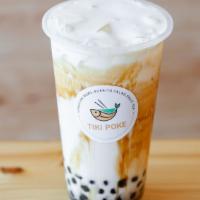 Brown Sugar Dirty Milk · with tapioca