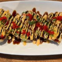 Jalapeno Appetizer (New!!!) · Fried Jalapeno, inside with cream cheese, spicy tuna, seaweed salad, top with chef's special...