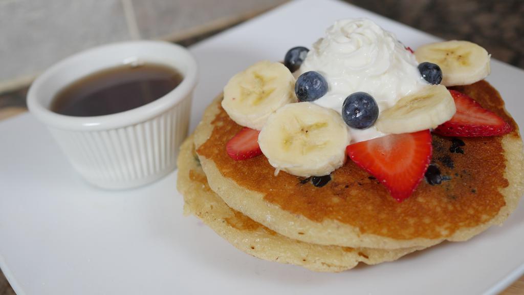Fourth Of July Pancakes · (3) Strawberry Banana Blueberry Pancakes