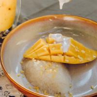 Mango Sticky Rice · Coconut sticky rice serve with fresh mango and homemade coconut cream