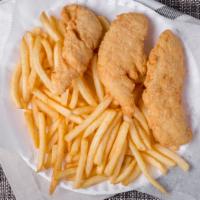 6 Pcs Chicken Fingers · Served with fries and 2 roll