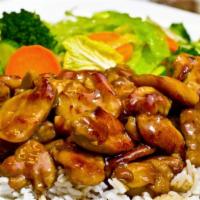 Hibachi Chicken Express · Lunch portion fresh made to order, teppanyaki sauteed in a sweet and savory homemade teriyak...