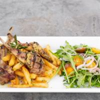 Agnello	 · New Zealand Lamb Chops, (Served with Rosemary Parmesan Fries & House Salad )
