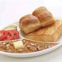 Pao Bhaji · A combination of soft bread roll (pav) served with thick vegetable curry.