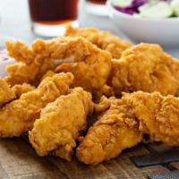 Plain Chicken Tenders · Delicious chicken tenders battered and fried to perfection.
