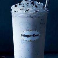 Cookies And Cream Milkshake · Pieces of crunchy chocolate cookies in vanilla ice cream blended and topped with whipped cre...