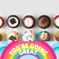 You'Re Doing Great 25-Pack · Send bite-size happiness from afar. Our best-selling assortment of cupcakes all wrapped up i...