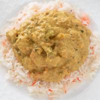 Navrattan Korma · A combination of mixed vegetables marinated in yogurt and cooked in cream with a specially b...